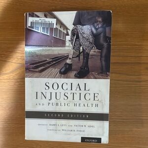 Oxford Social Injustice and Public Health Book - Black and White Cover